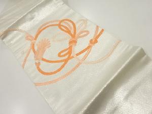 リサイクル　組紐模様刺繍名古屋帯